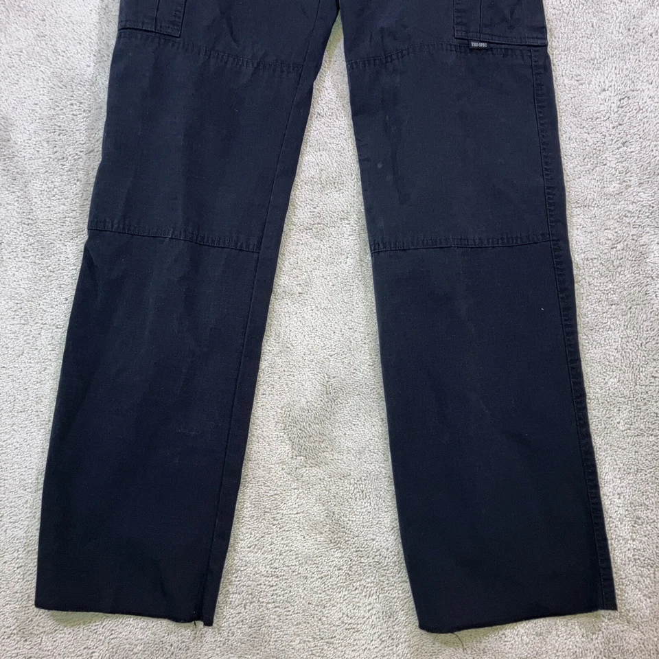 Pantalones tácticos cargo vintage Y2K Tru-Spec pantalones negros Ripstop para mujer 30x33 Foto 2 de 4