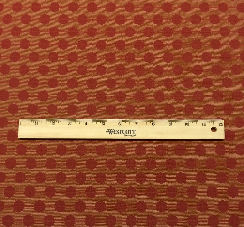 OUTDURA ECO NÉCTAR ROJO JACQUARD EXTERIOR INTERIOR TELA POR YARDA 54"W  Foto 3 de 4