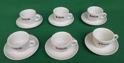 SERVIZIO VINTAGE NUOVA JDEALCAFFE 6 TAZZE CAPPUCCINO PORCELLANA ALABARDA. N° 15G - 第 1/7 張圖片