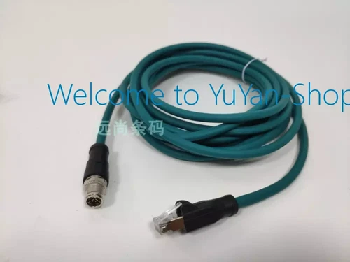 FOR Datalogic CAB-ETH-X-M03 M12-IP67 GIGA Ethernet Cable 3M 93A050123