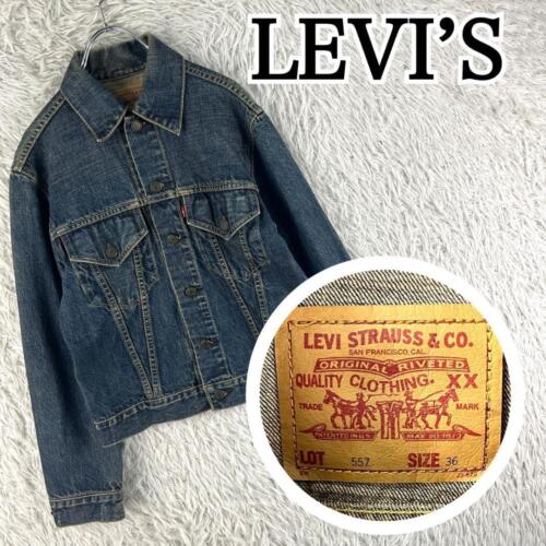 [Japan Used Fashion] 557 Levi'S Western Denim Jacket Big E - Photo 1/10