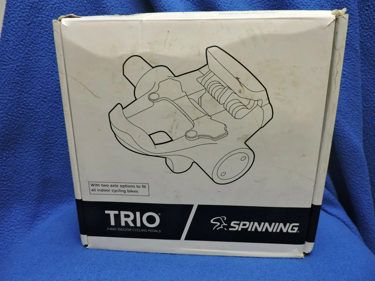 Trio Spinning 3 Way Indoor Cycling Pedals Standard Thread