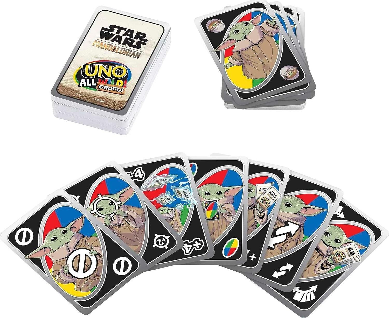 Jogo Uno - Star Wars - The Mandalorian - Mattel - superlegalbrinquedos