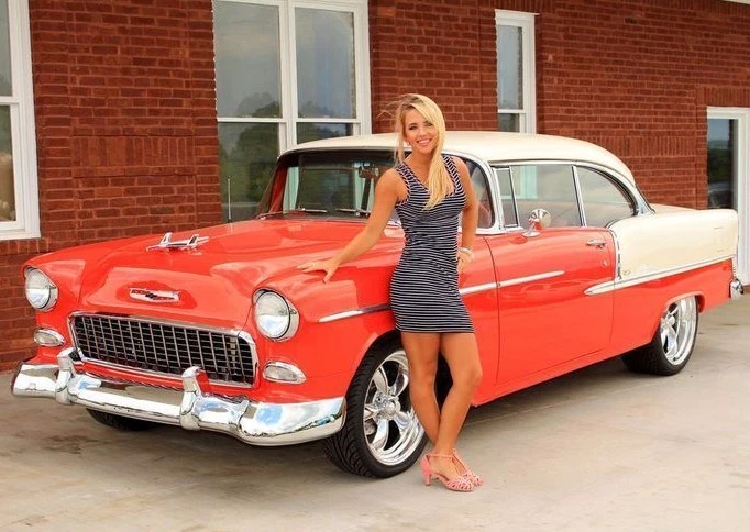 Chevrolet 1955 55Chevy57Race Car1 18 Racing Bel Air Racer24Custom Metal Body12 - Image 4 of 4