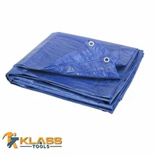 Industrial Grade Heavy Duty Blue Tarp (73 Sizes Available)