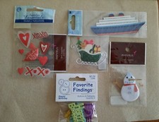 BRAND NEW LOT OF 5 SCRAPBOOKING AND CARD MAKING 3 D STICKERS/EMBELLISHMENTS