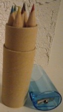 Buntstifte mit Spitzer in Box