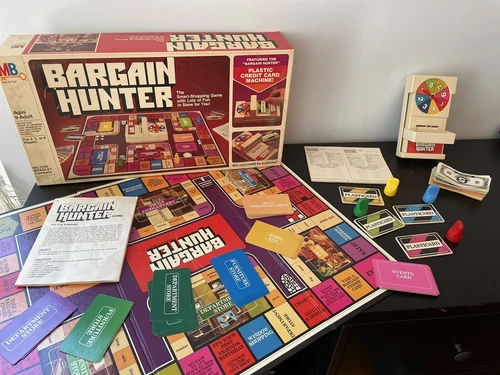 Vintage 1981 Bargain Hunter Shopping Game! Milton Bradley Parts
