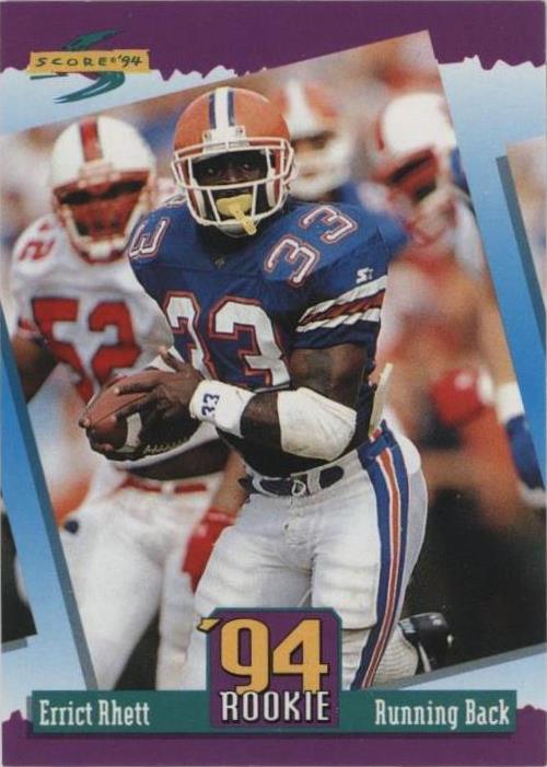 rhettのページです 1994 Score - #287 Errict Rhett (RC) Rookie Card | eBay