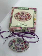 Longaberger Petunia Basket Tie-On 2.5" New in Package Basket Accessory