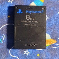 Genuine PS2 8MB Memory Card   Official Sony PlayStation 2 Magic Gate   Black