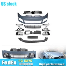 Fits 2012 2013 Volkswagen Golf 6 R20 Style Complete Front Bumper Kit W/ Grille