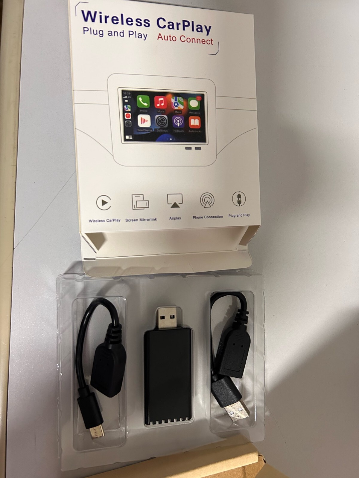 Adattatore Apple Carplay Wireless USB 5Ghz Nero | Addio Cavi in Auto