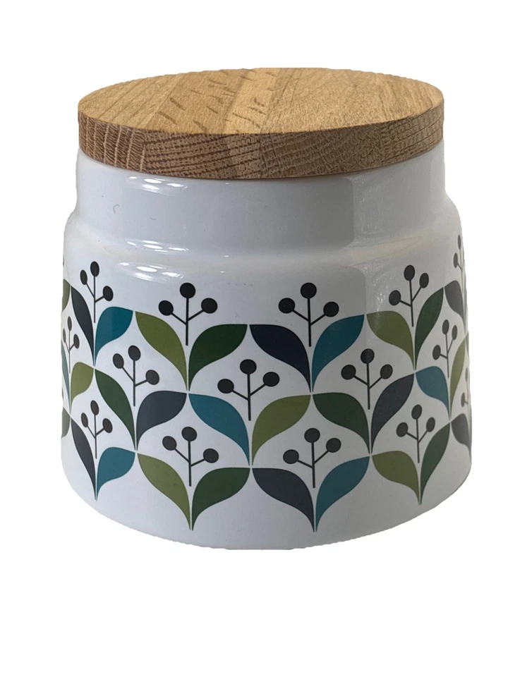 Bote de cerámica retro Sagaform diseñado por Lotta diseño sueco danés MCM Foto 4 de 4