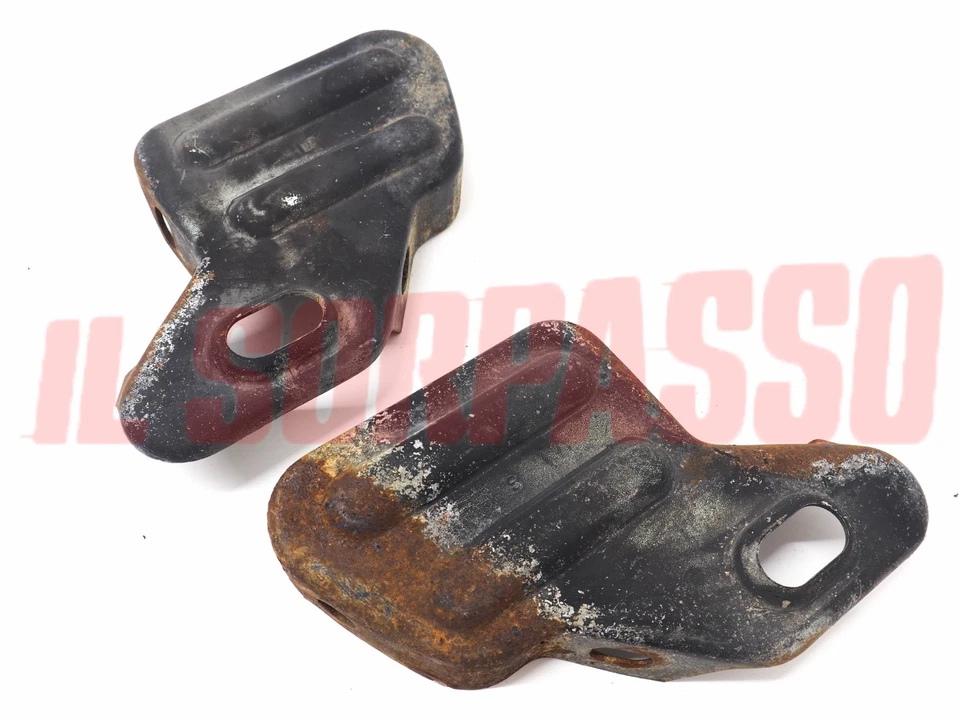 Supports Pare-chocs Arrière Droite Gauche Fiat 124 Sport Coupé CC Originaux - Photo 1/2