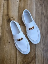 HERMES GAME LEATHER LOAFERS SIZE 37 EU, 6.5 US, 4 UK