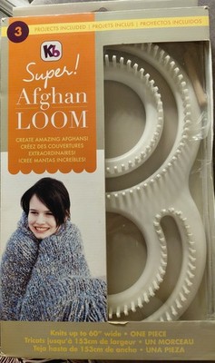 Authentic Knitting Board Kb Super Afghan Knitting Loom, Strickhaken, Anleitung 