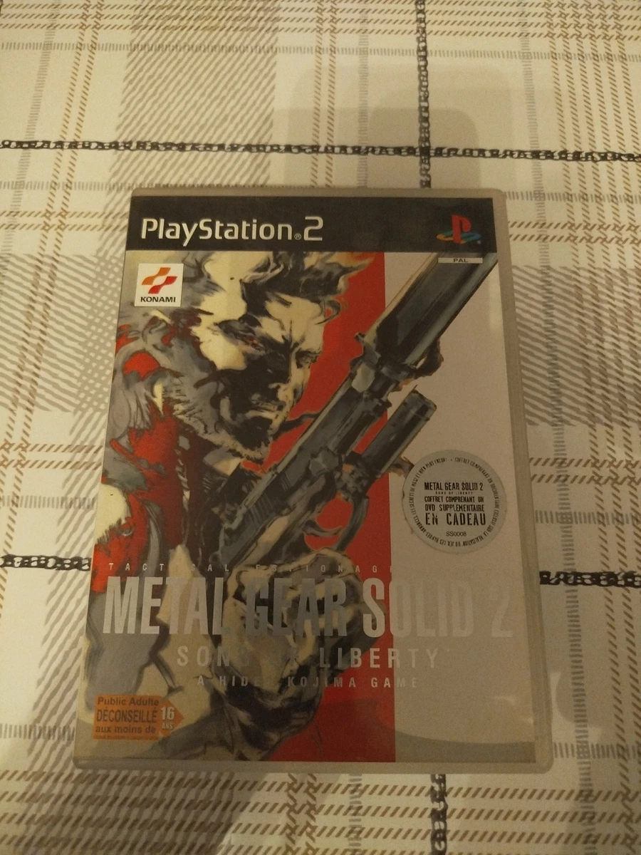 Boîte Seule Metal Gear Solid 2 Sons Of Liberty - PS2 - Bon état - Sans Jeu