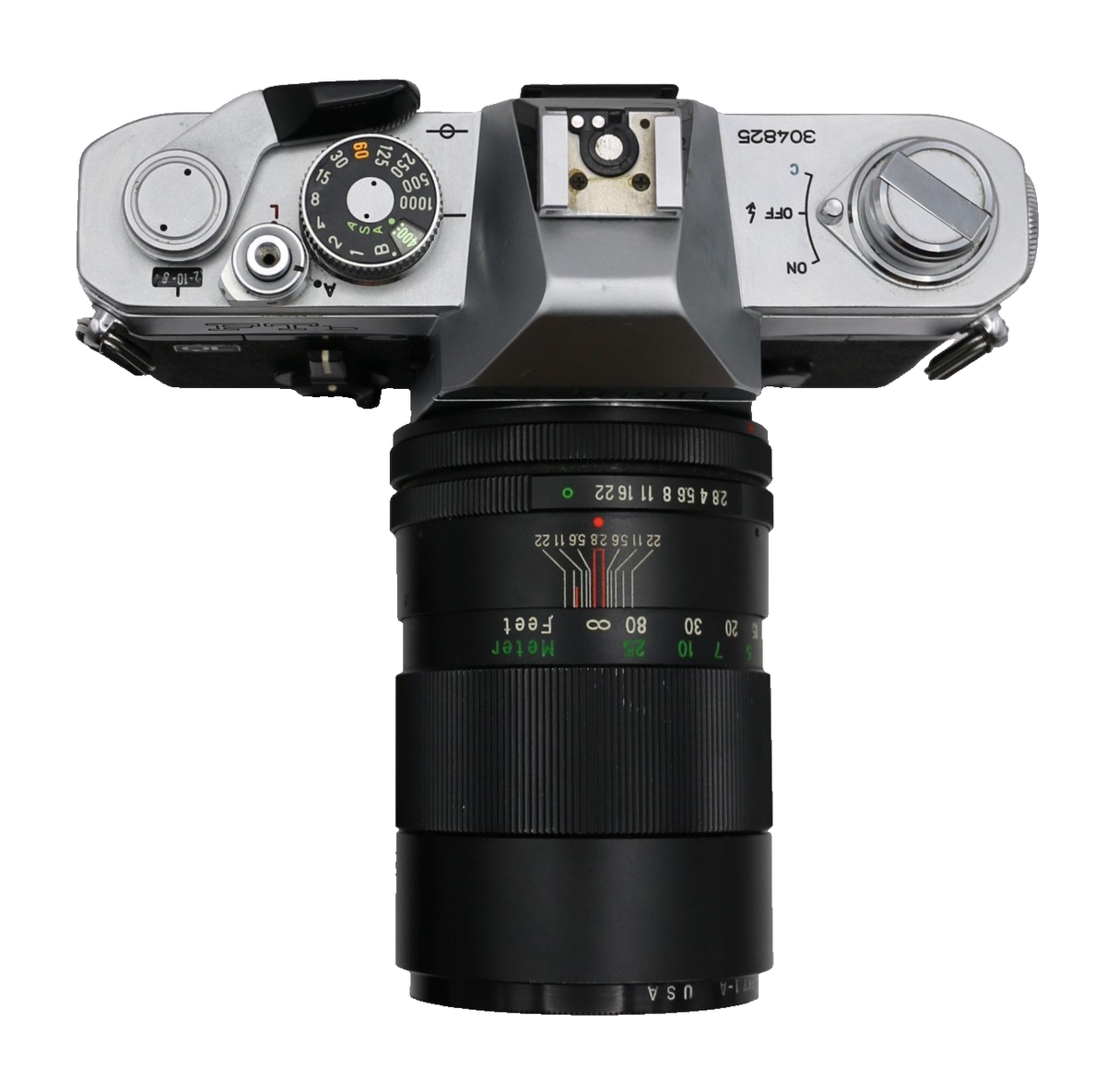 Vintage Canon FTb QL 35mm SLR Film Camera + Vivitar 135mm Lens