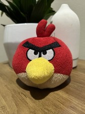 Angry Birds Plush Toymart Red Bird Stuffed Toy RARE READ DESCRIPTION