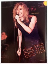 CHEAP TRICK ROBIN ZANDER LIVE-ORIG 1983 MINI-POSTER 8X11 MAGAZINE PINUP CLIPPING