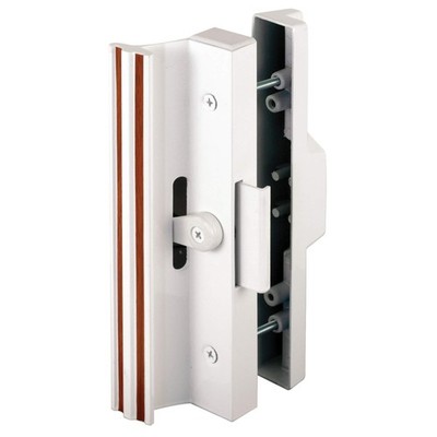 Prime-Line C 1116 Diecast Sliding Door Handle Set, White 1 Pack, 