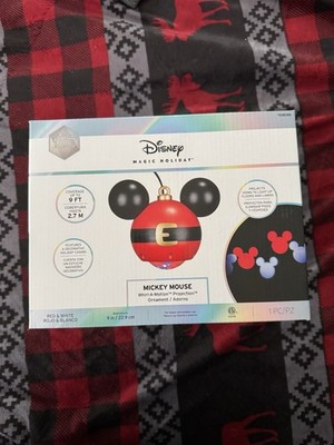 Disney Magic Holiday Mickey Mouse Whirl-a-Motion Hanging Projection Ornament NEW