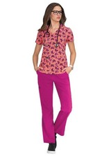 koi Print Scrub Tops for Women Multiple Prints XS 3XL