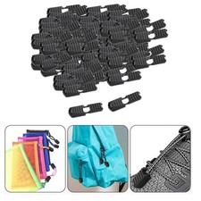 100 St&uuml;ck Rei&szlig;verschlusslaschen Kordelenden f&uuml;r Fallschirm-Lanyard-Schlaufen