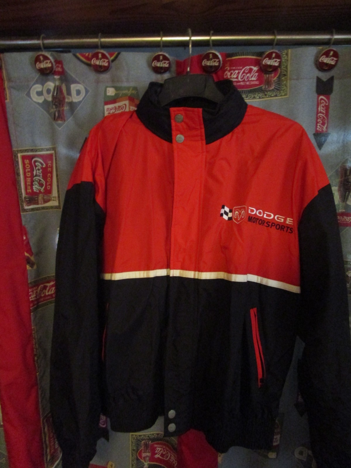 VINTAGE Dodge Motorsports NASCAR Racing Champions Apparel Zip Up Jacket Mens L image 3