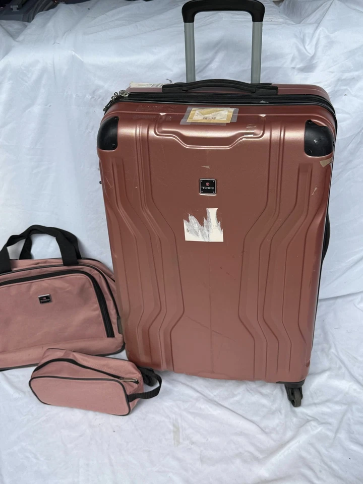 TAG Legacy 26" Luggage Hard-Case Suitcase Spinner Lightweight Pink 3 PC Set - Image 3 of 4