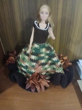 Handmade Barbie Toilet Tissue Cover Doll