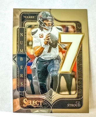 C.J. Stroud 2024 Panini Select #18 Select Numbers Houston Texans