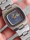RARE Authentic Vintage Seiko 5 TV Screen Shape Blue Dial 6309 Automatic Watch