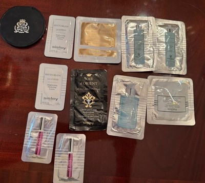 Sisley Paris Samples - Lot of 10 For Travel Sisleya Phyto Blanc Soir D Orient