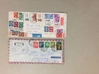 two israel registered express with multiple Coin on Stamp-st.One w/10 OVERPRINT