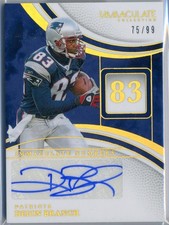 2025 Panini Deion Branch Immaculate Numbers Signatures #/99