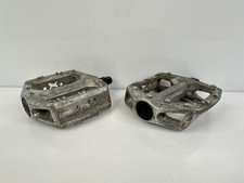 "Pedales de colección 1996 GT BMX carreras estilo libre VP-821 1/2"" plateados difíciles de encontrar"