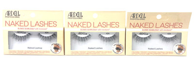 (3) Ardell Naked Lashes Strip Lashes False Faux Eyelashes Sealed 424