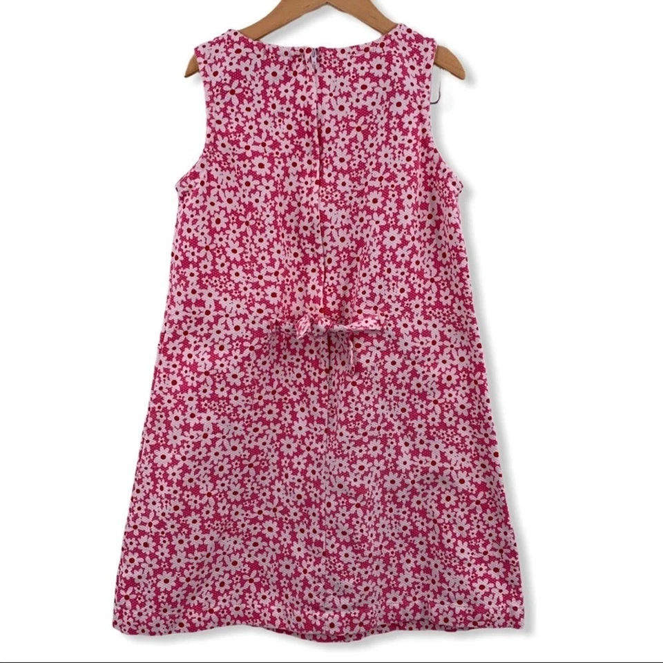 Vestido sin mangas floral rosa azul marino antiguo 10/11 Foto 2 de 3