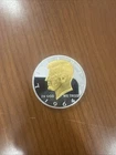 DANBURY MINT - 1964 KENNEDY HALF  -  SILVER & GOLD PLATED - BEAUTIFUL  28 Grams