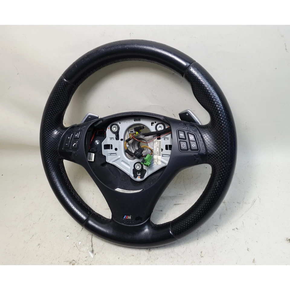 2008-2013 BMW E90 3-Series E82 1-Series M-Sports Paddle Shift Steering Wheel OEM - Image 3 of 4