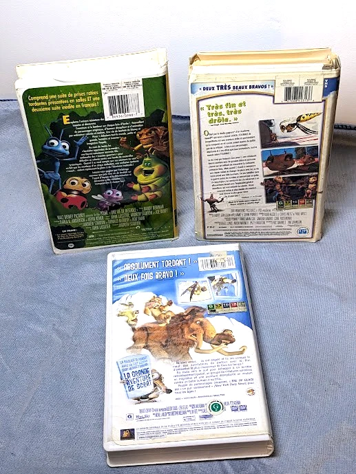 Trio VHS VF – Petites Créatures, Grandes Aventures : Fourmiz / Bestiole / Glace - Image 2 of 4