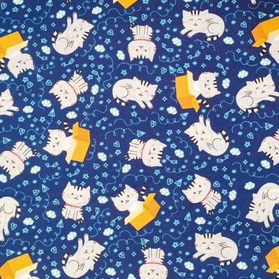 100 % Baumwollstoff, Riley Blake - Haustiere - Katzen, Haustier Tier Kätzchen Katze Navy