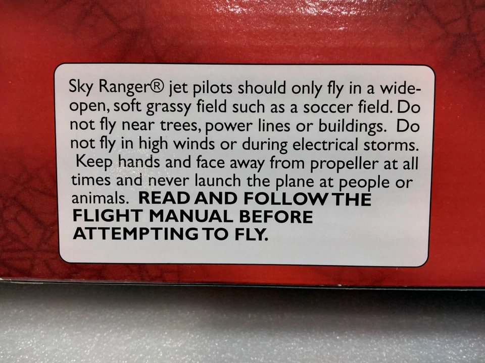 VINTAGE !! 2003 ESTES SKY RANGERS RADIO CONTROL JET WITH 33" WINGSPAN #4111 - Image 2 of 4