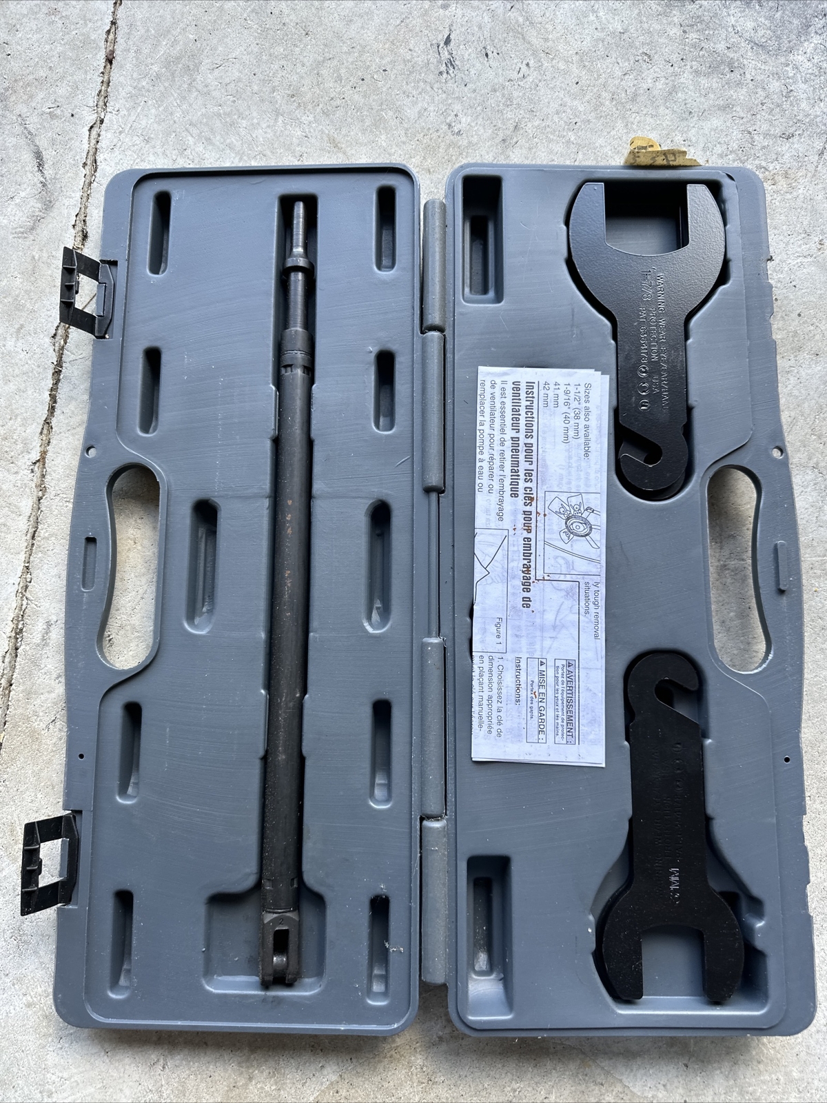 Lisle 43300 Pneumatic Fan Clutch Wrench Set Ford, GM, VW, Chrysler