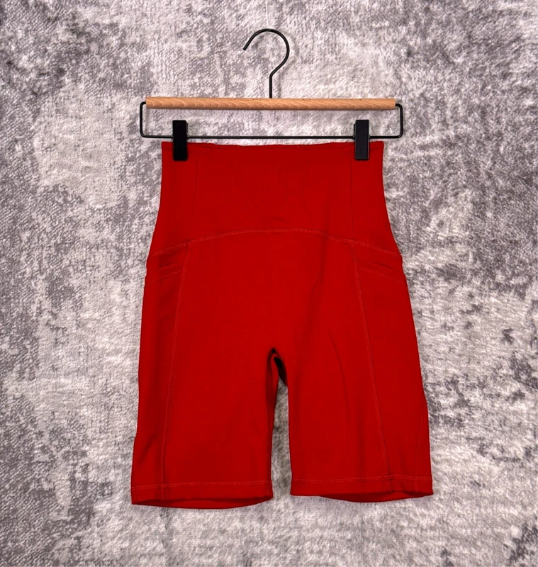 manduka high waist biker shorts