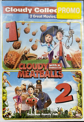 NEW Cloudy With a Chance of Meatballs & Cloudy With a Chance of Meatballs 2 DVD 