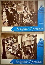HO SOGNATO IL PARADISO - 2 Lobby Card Fotobuste - V.Gassmann, G.Brooks - 1950