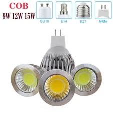 COB Spotlight MR16 GU10 E27 E14 5/10PCS LED High Brightness Bulb Dimmable Lamps